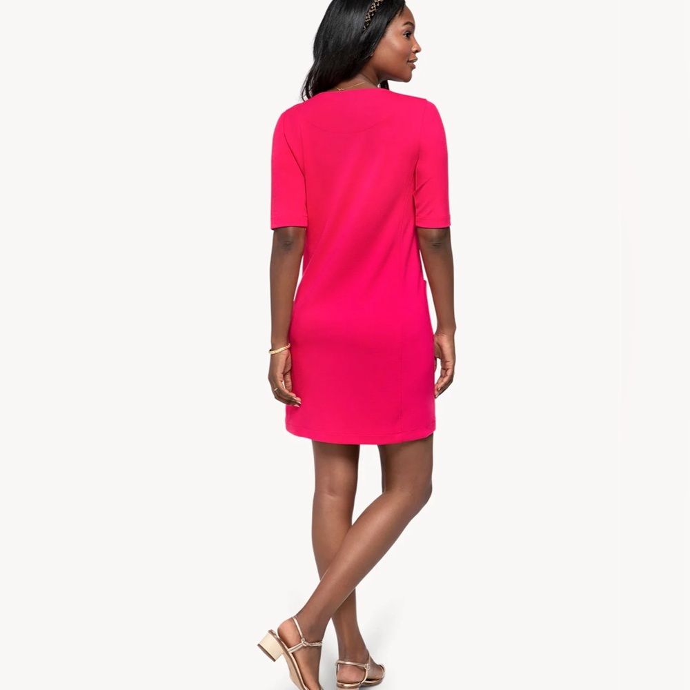 Spartina Helena Ponte Zip Dress Magenta - Picture 2 of 7